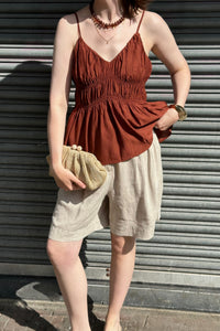 SLFJackie Strap Top - Roestbruin