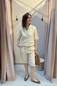 MSCHKeeley Edelmira Korte Mouwen Blazer - Beige