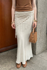 Viso Linnen Rok - Beige