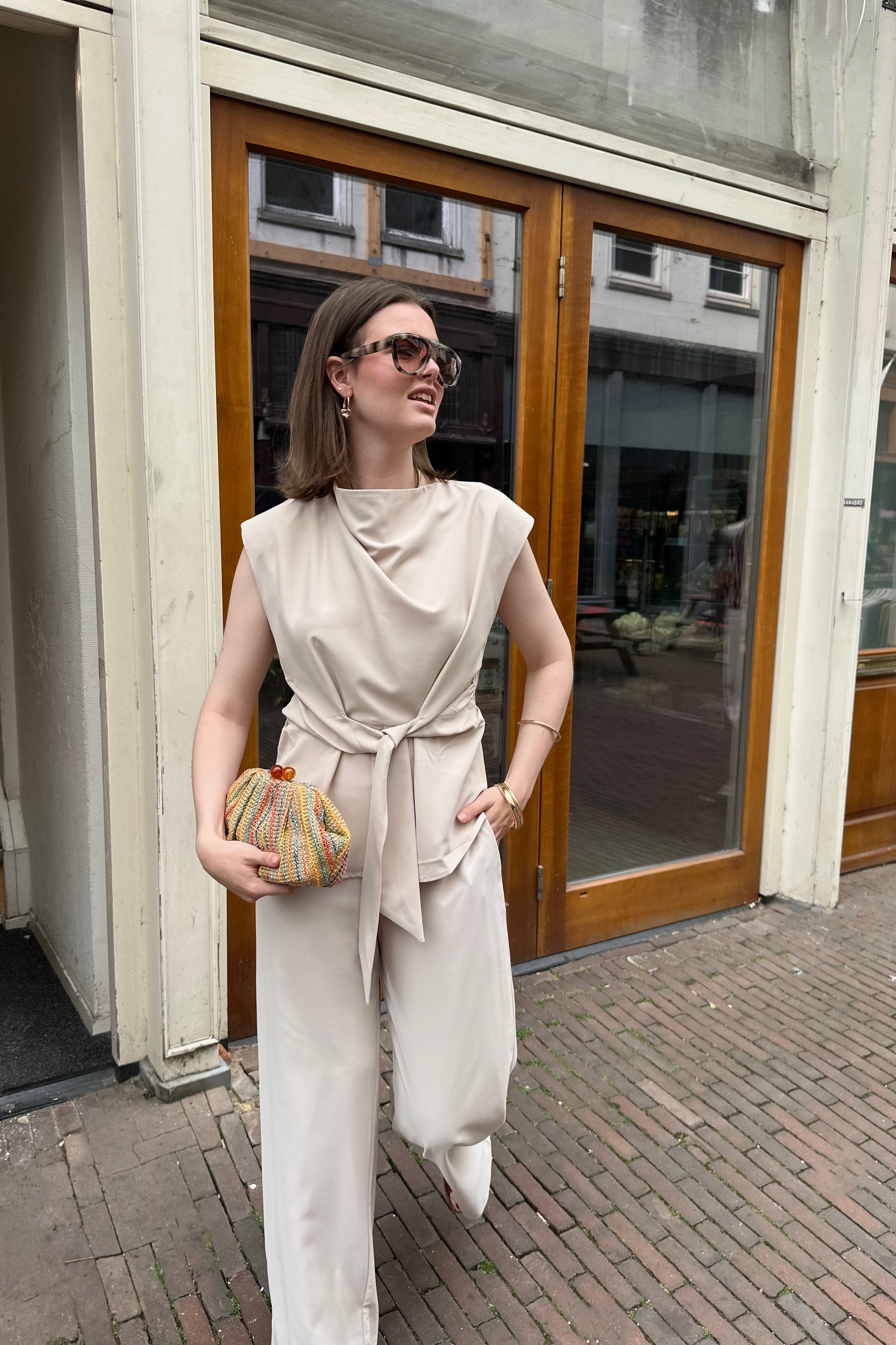Katarim Crepe Top - Ivory