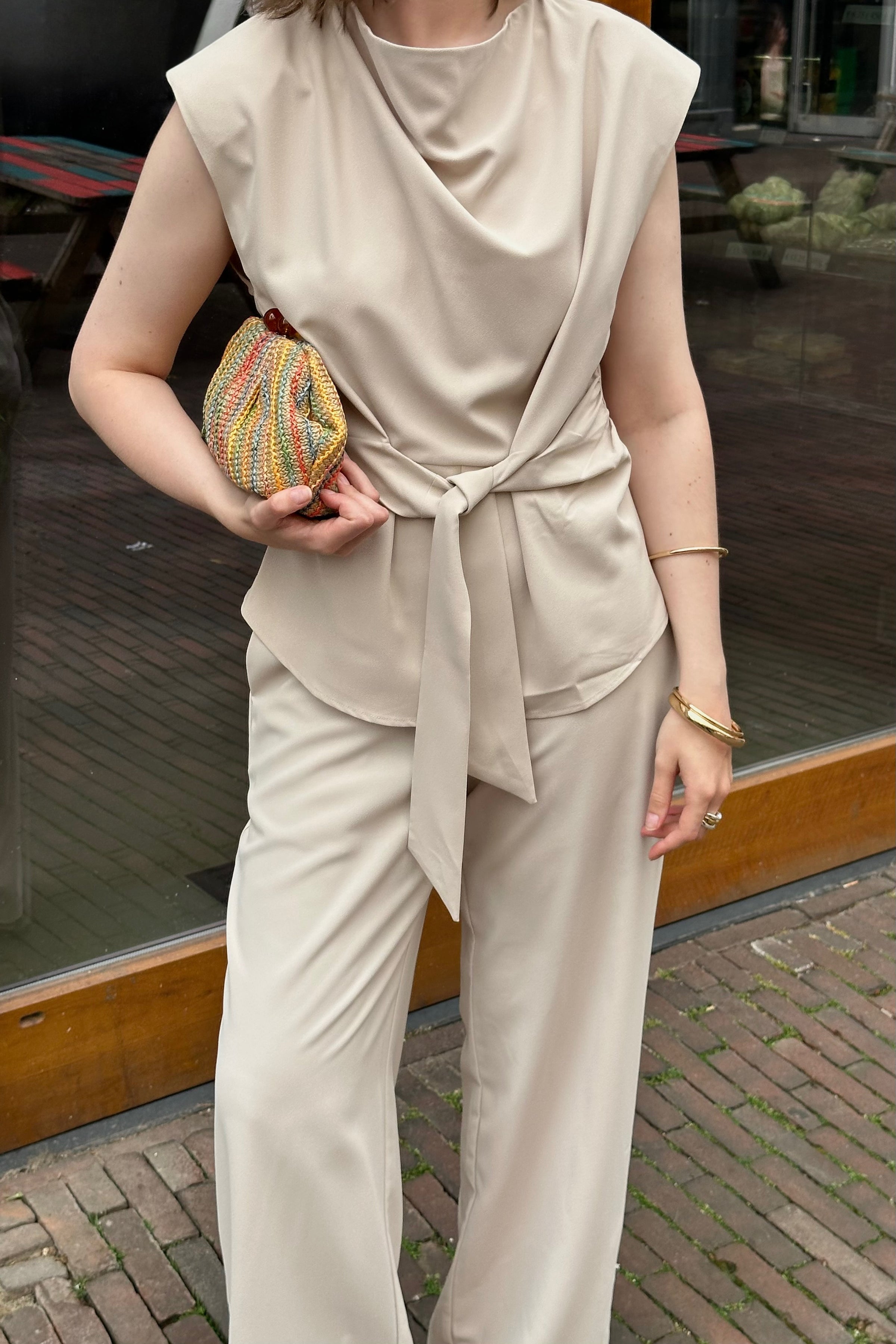 Katarim Crepe Top - Ivory