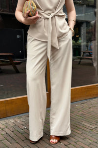 Lunet Crepe Pantalon - Ivory