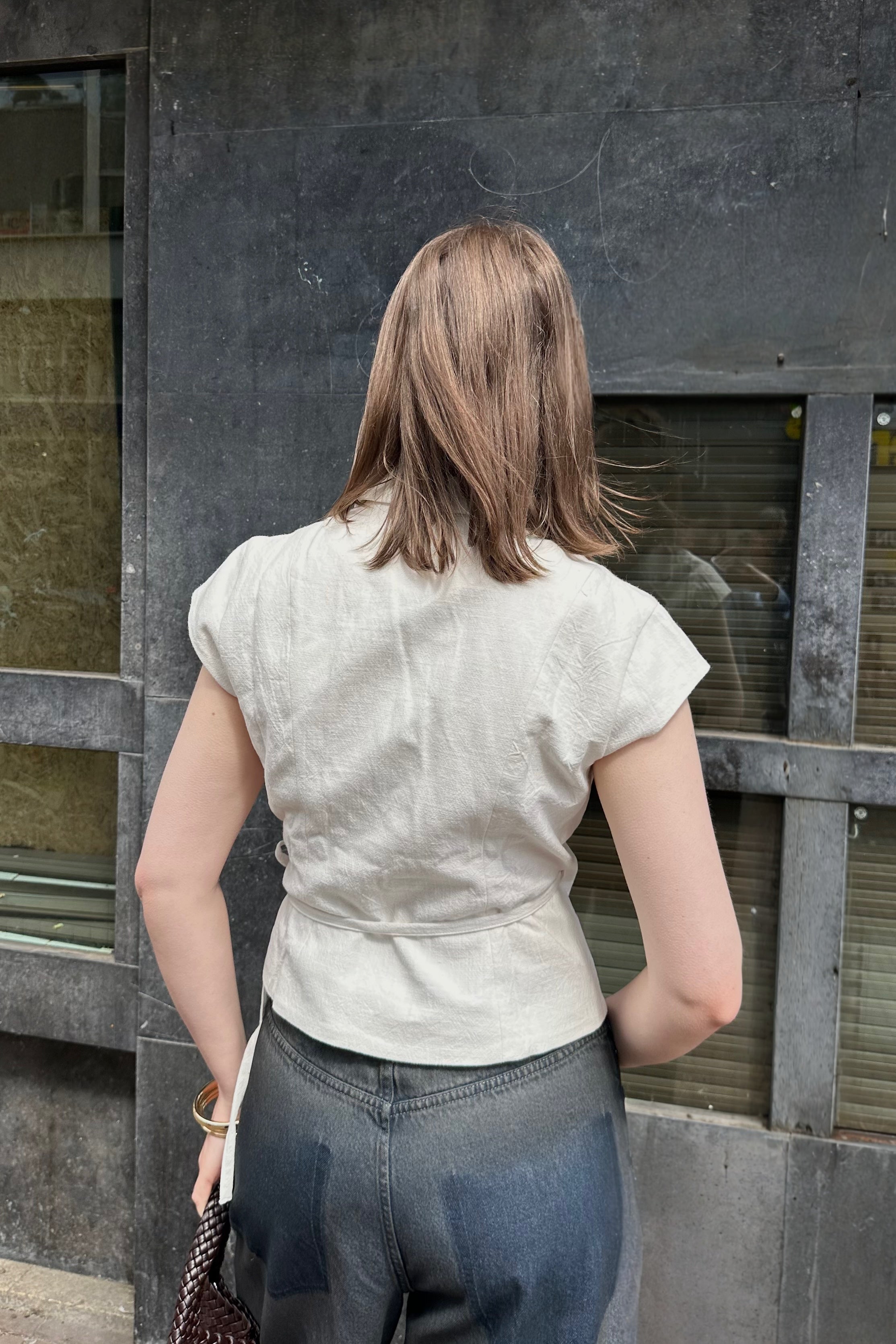 Salima Gilet - Wit