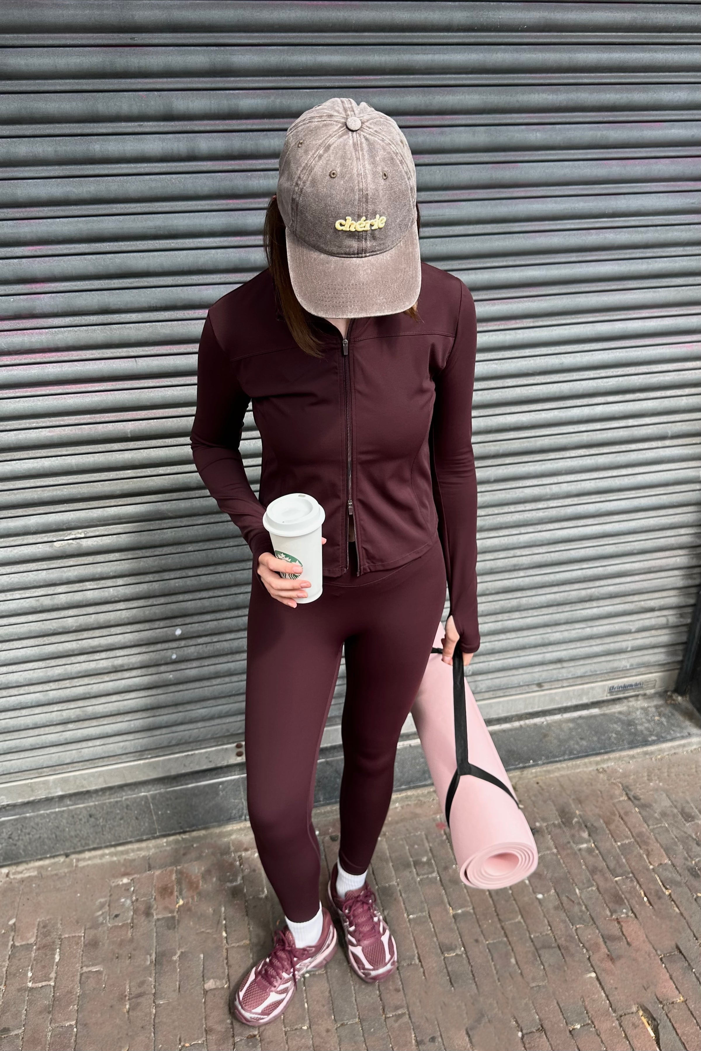 Sabina Wrap Legging - Burgundy