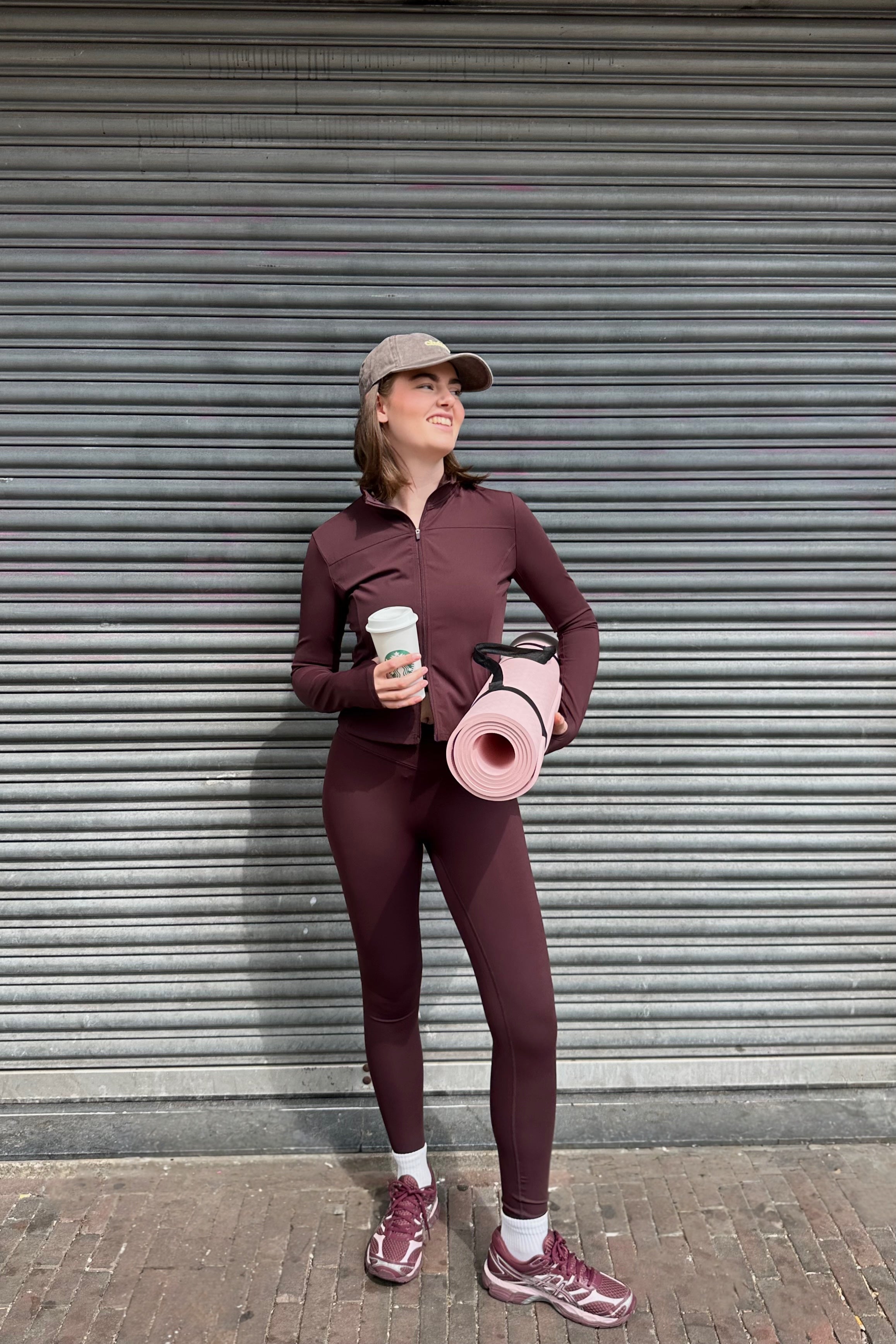 Sabina Wrap Legging - Burgundy