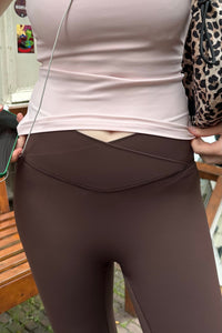 Sabina Wrap Legging - Bruin