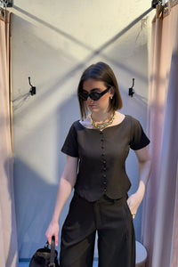 Tango Blouse - Bruin