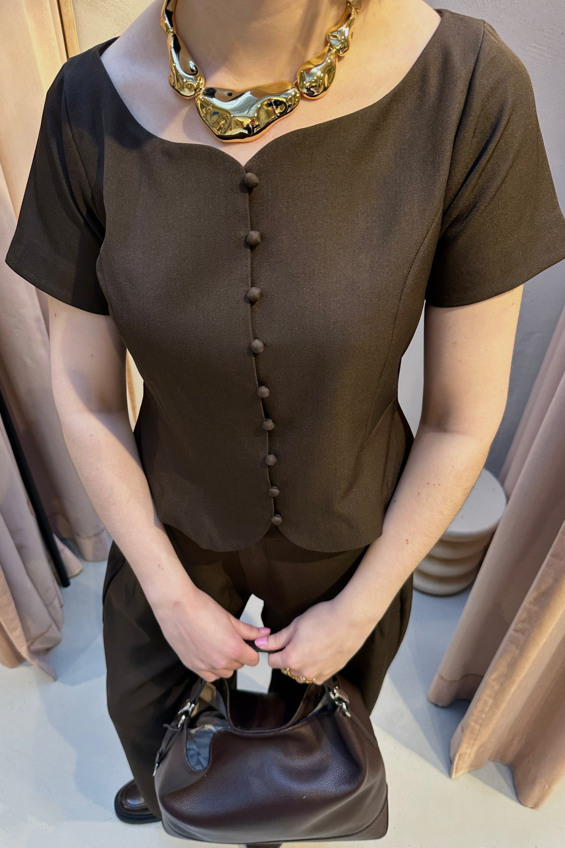 Tango Blouse - Bruin