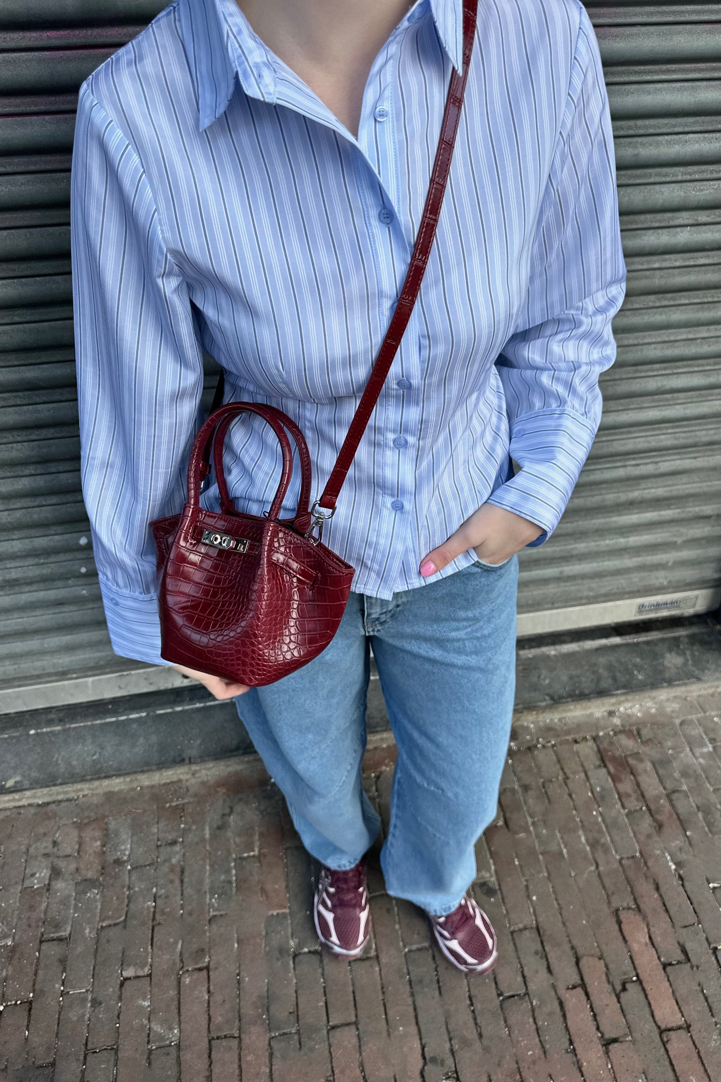 Clarida Gestreepte Blouse - Blauw