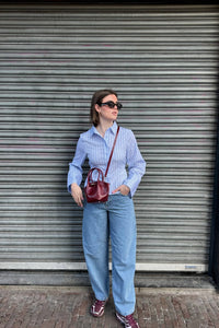 Clarida Gestreepte Blouse - Blauw