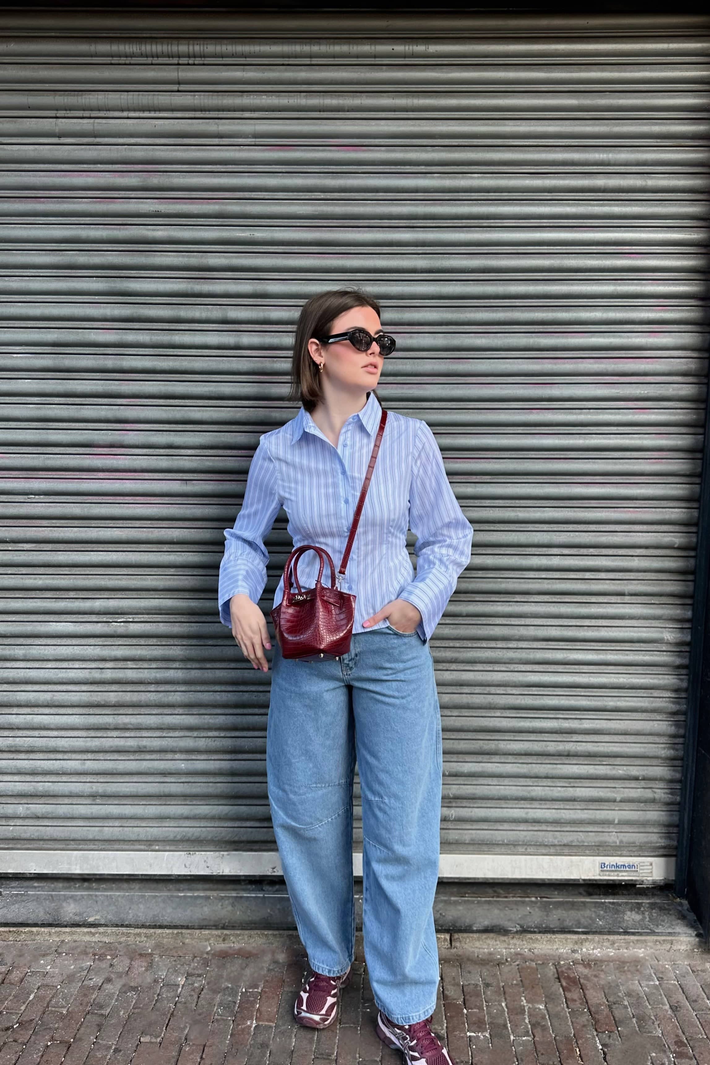 Clarida Gestreepte Blouse - Blauw