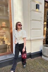 Barrel Flip Waist Jeans - Zwart