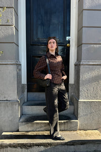 Louise Blouse - Donkerbruin