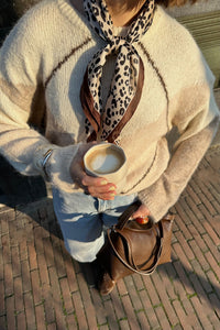 Inga Fluff Knit Trui - Creme