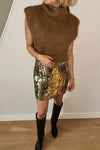 Anne Glitter Rok - Goud/Zilver