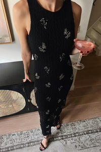 MSCHAudrey Glitter Jurk - Zwart