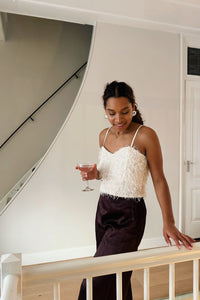 GonzoCC V-hals Top - Beige