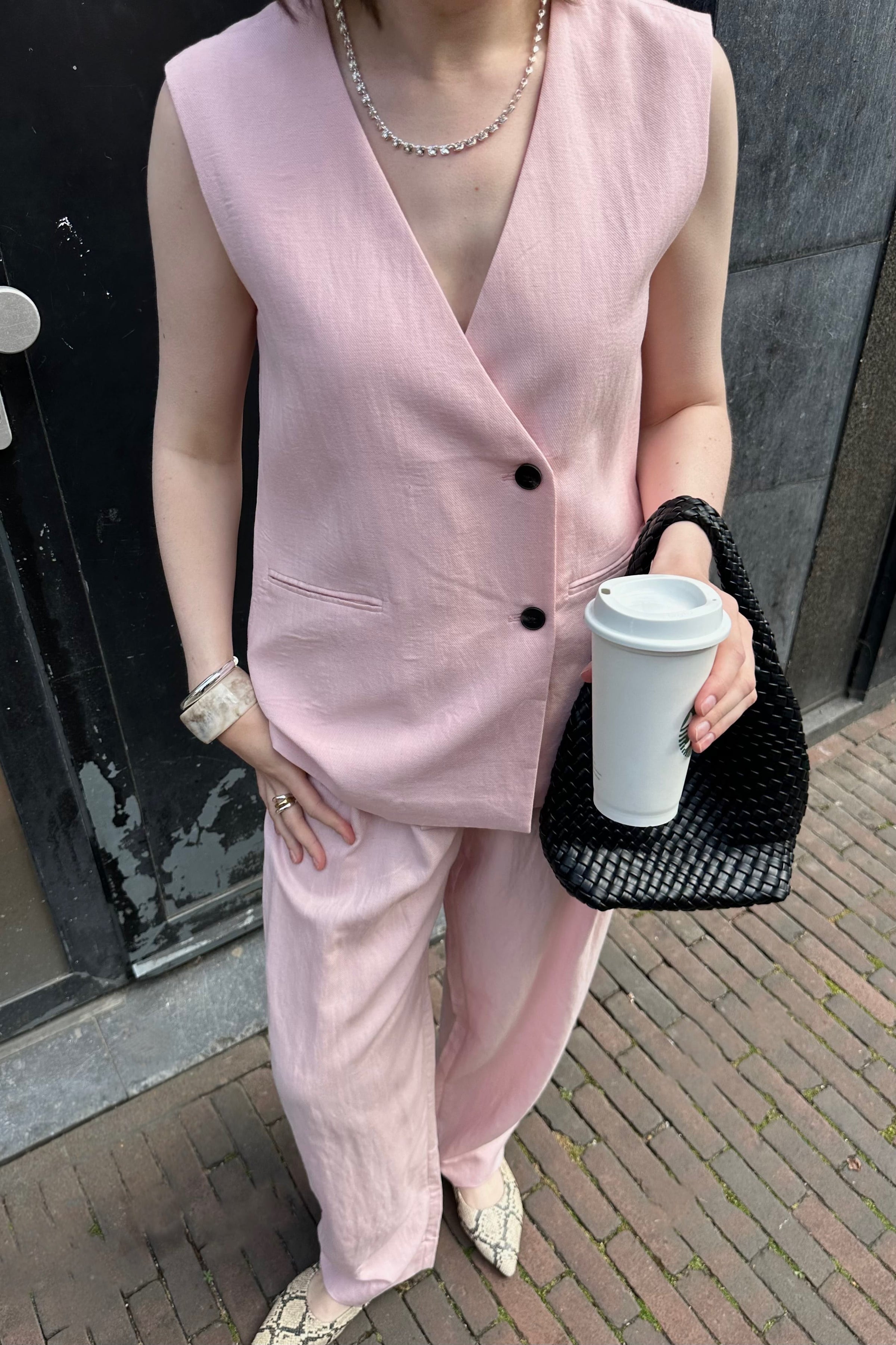 MSCHFranciska Gilet - Roze
