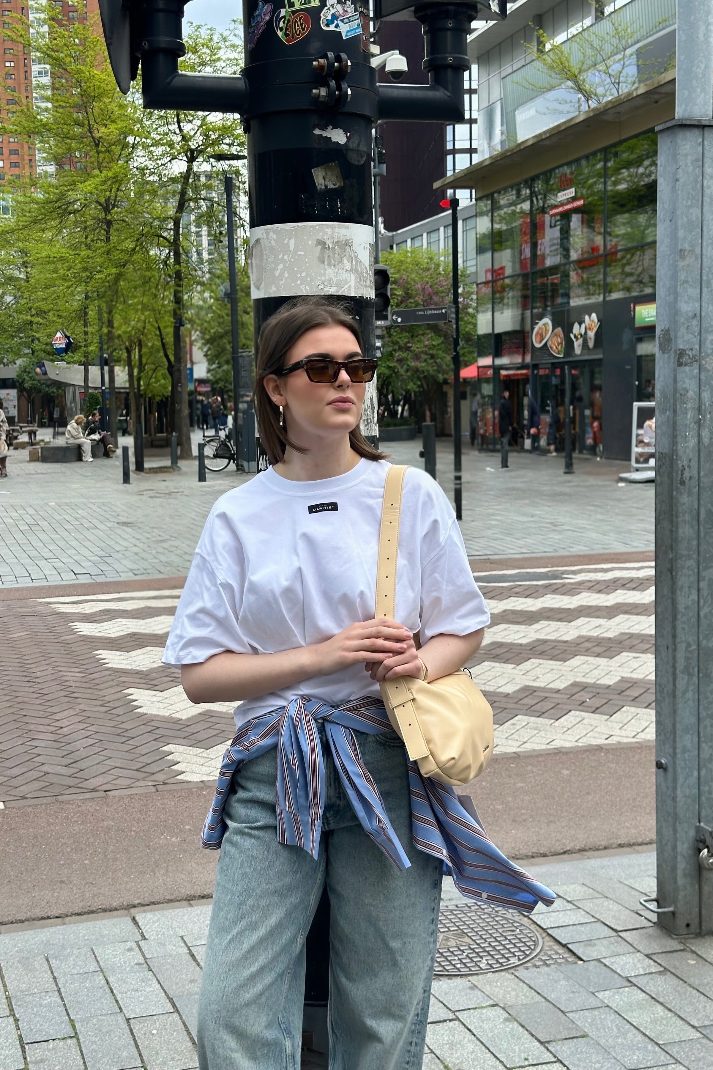 Romie Pleat Top - Wit