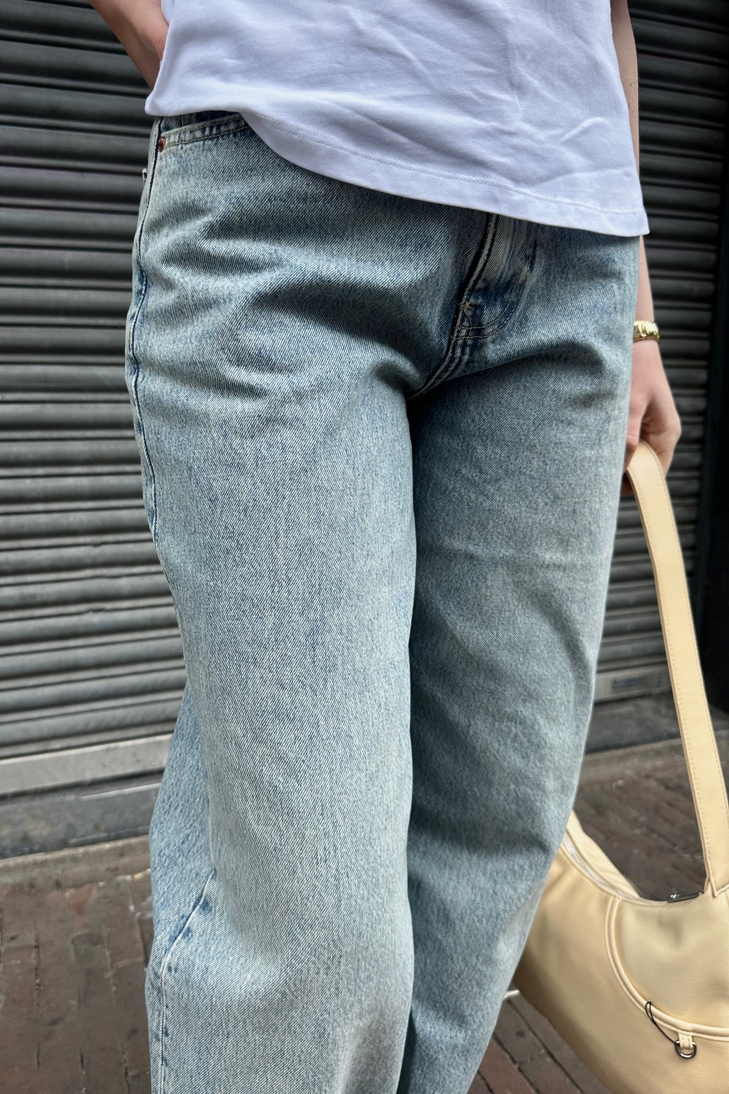 Donna High Relaxed Jeans - Drift Light Used