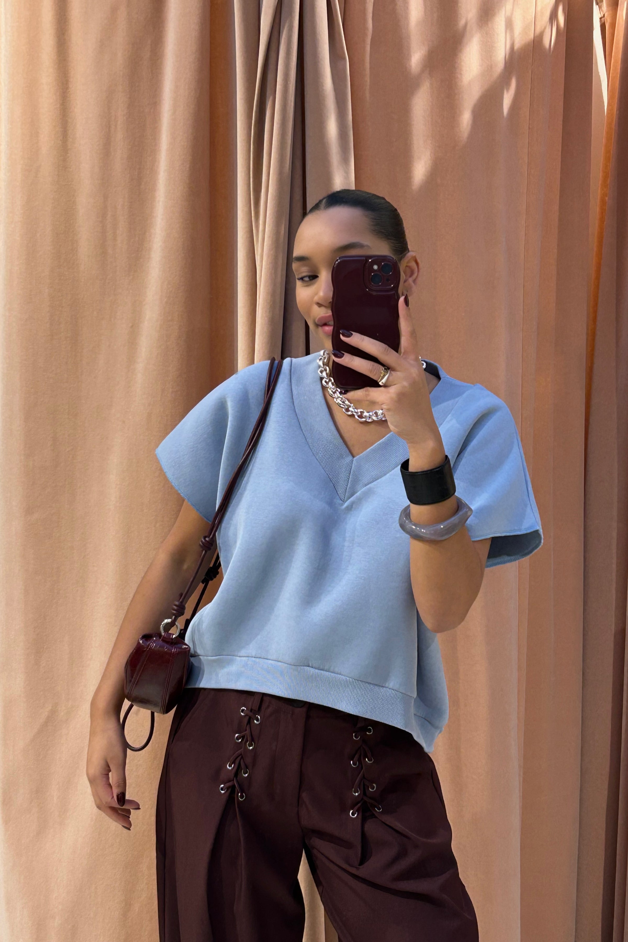 Barcelona Sweater - Lichtblauw