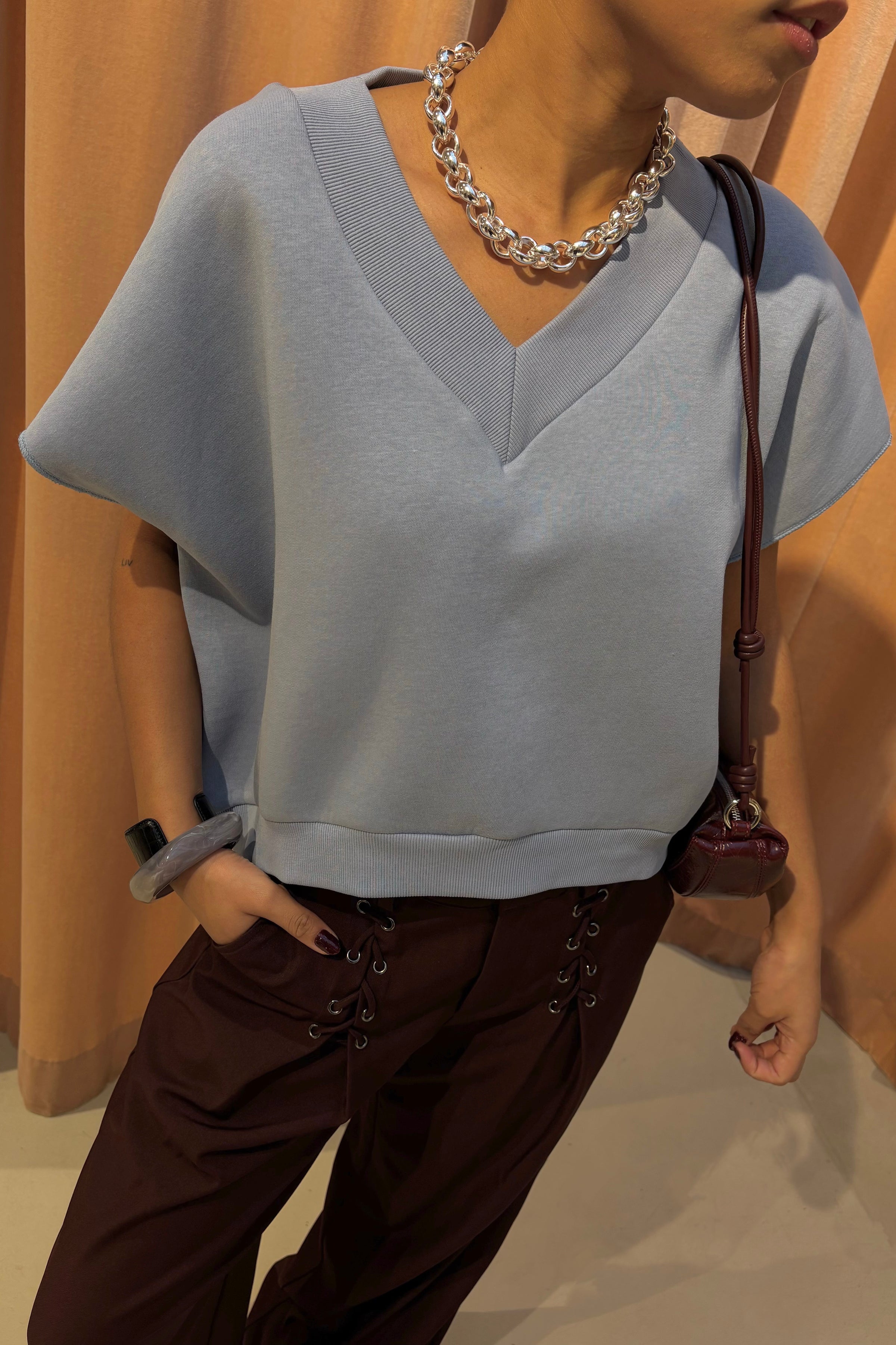 Barcelona Sweater - Lichtblauw