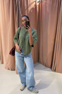 Benuta Fluffy Vest - Licht Groen