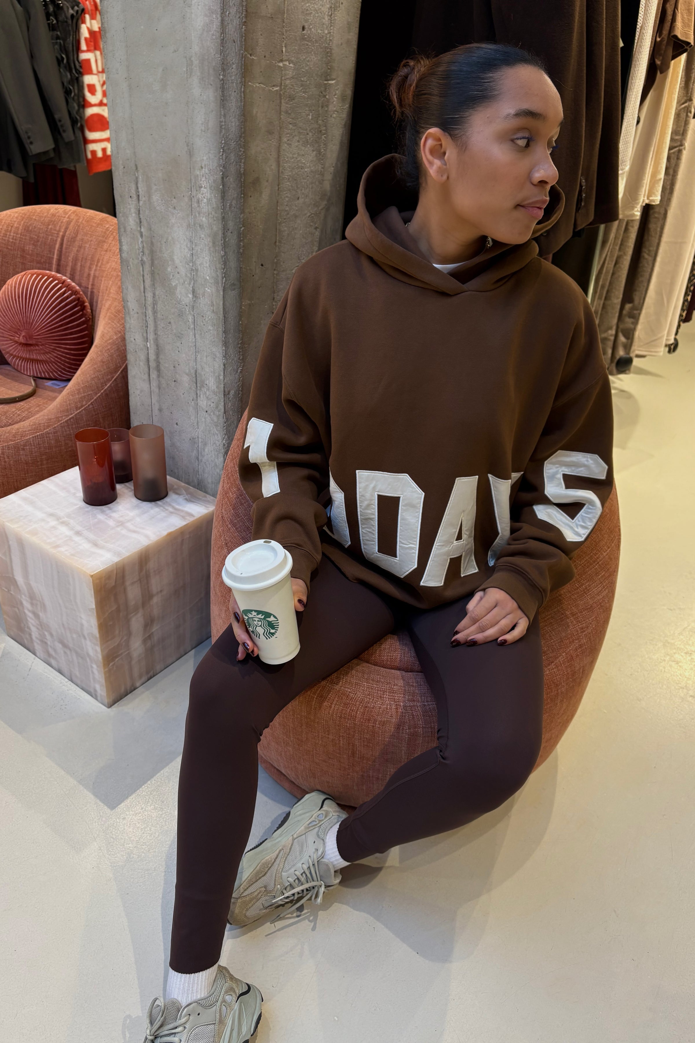 Statement Hoodie - Dark Truffle