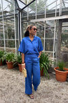 SLFLyra 2/4 Boxy Shirt - Blauw