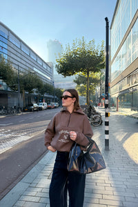 Chelsea Cropped Sweater - Bruin