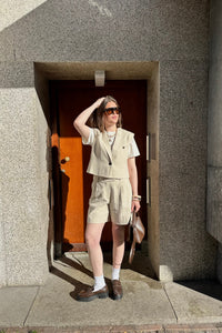 LeenaCC Linnen Short - Bone