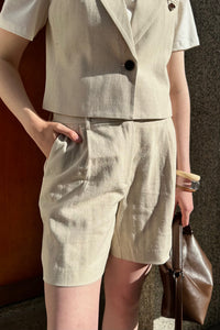 LeenaCC Linnen Short - Bone