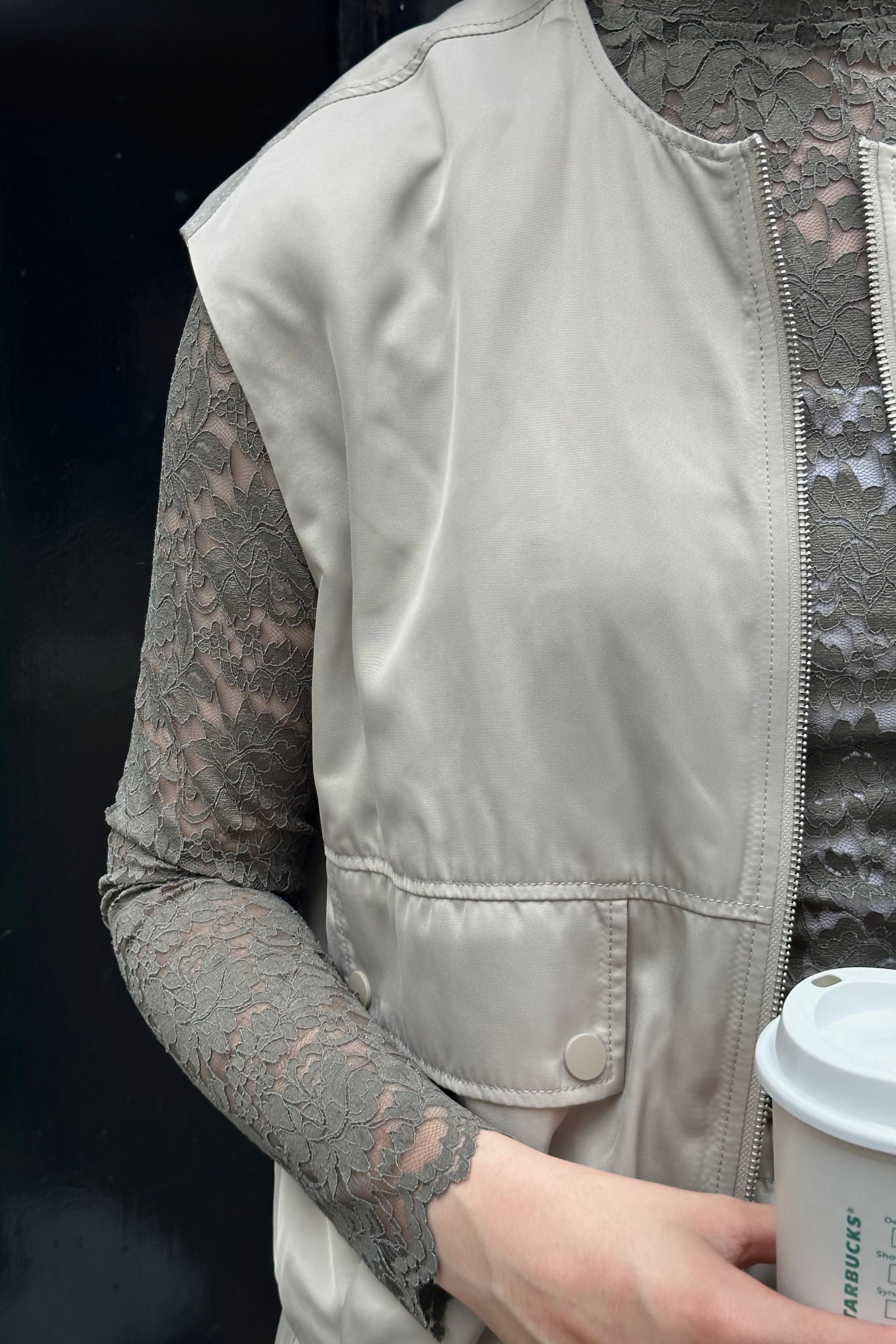 Liza Kanten Top - Groen