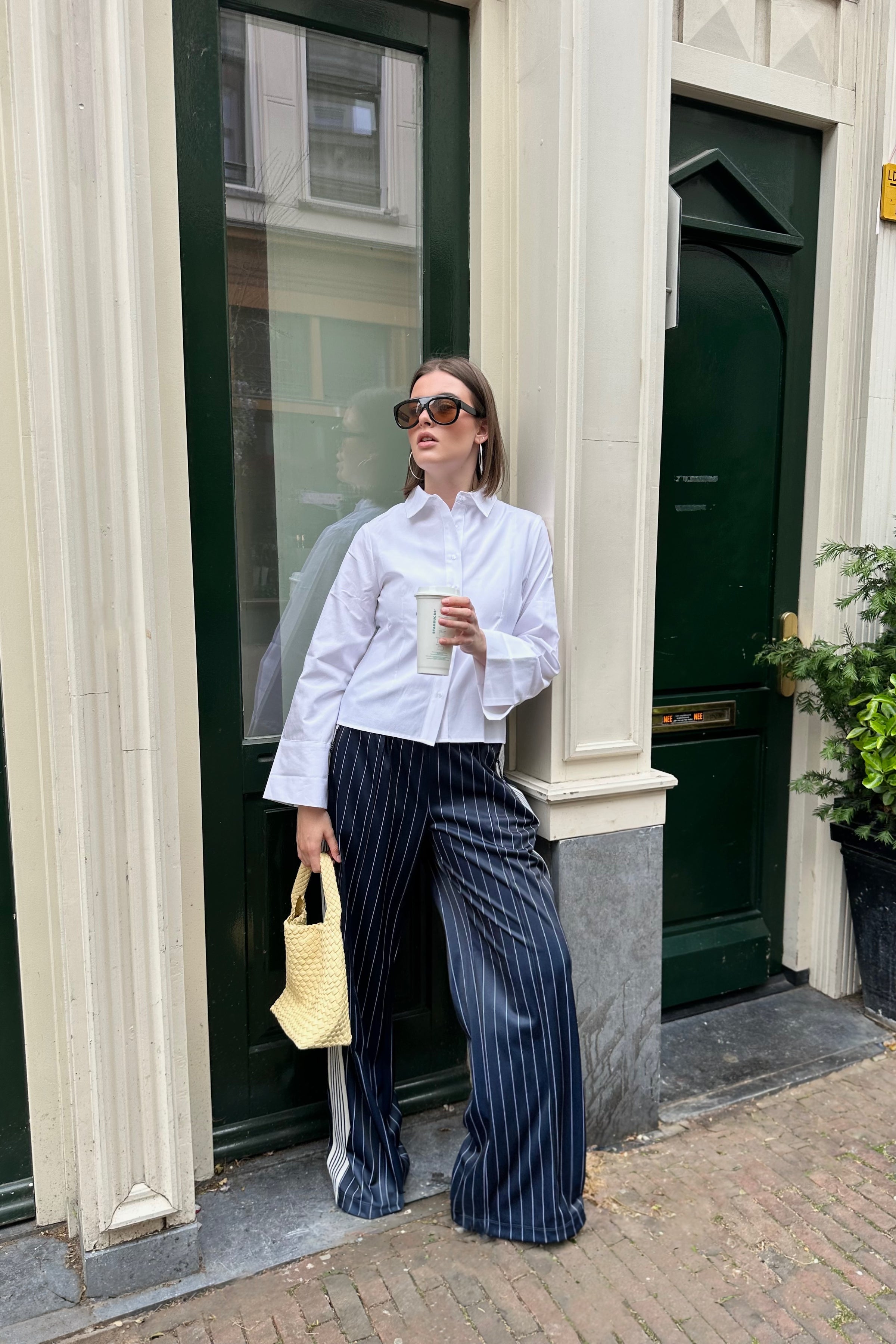 Rosa Oxford Blouse - Wit