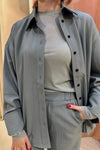 Flora Top - Blauw