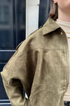 Katie Suede Jas - Groen