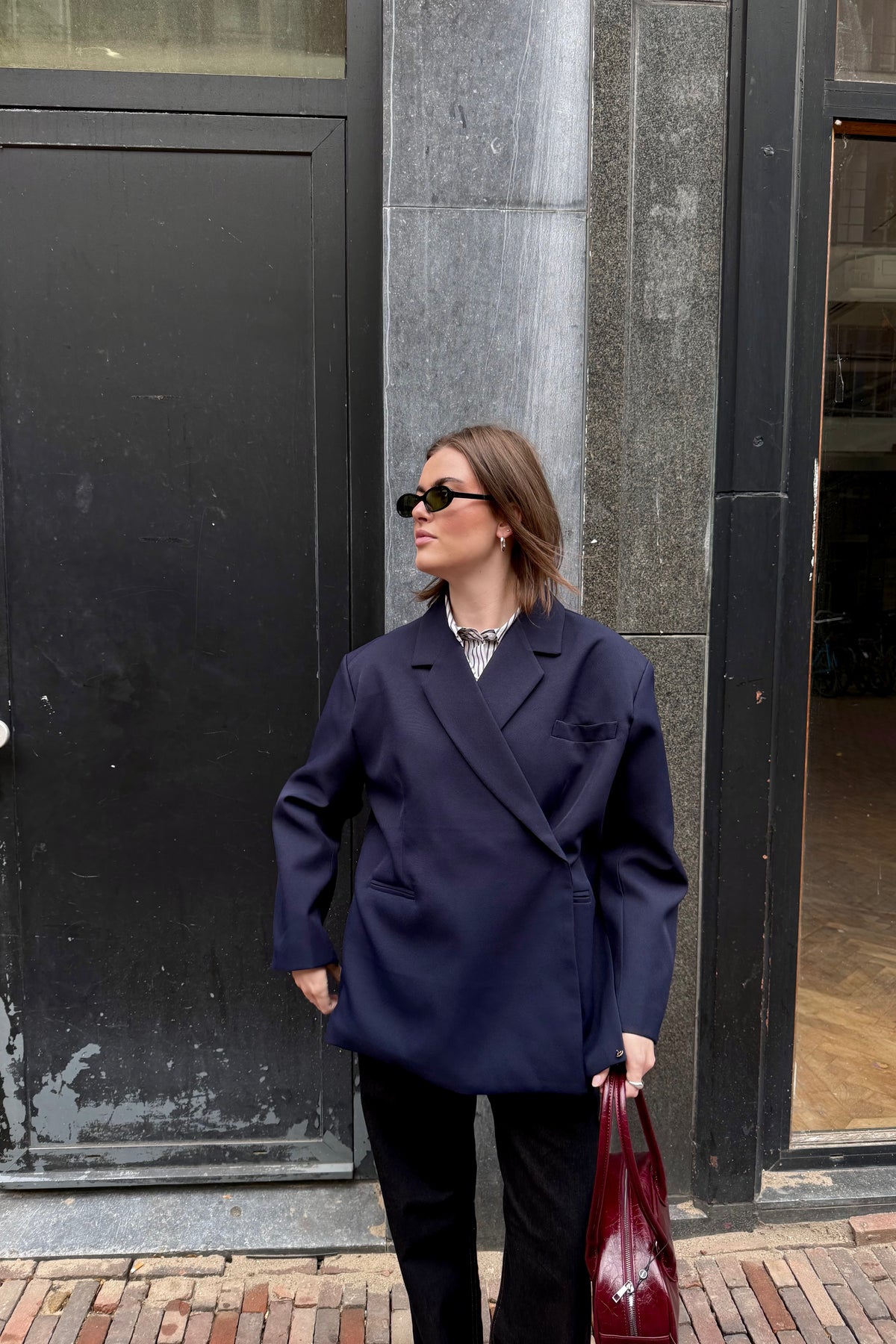 Jasmin Blazer - Donker Blauw