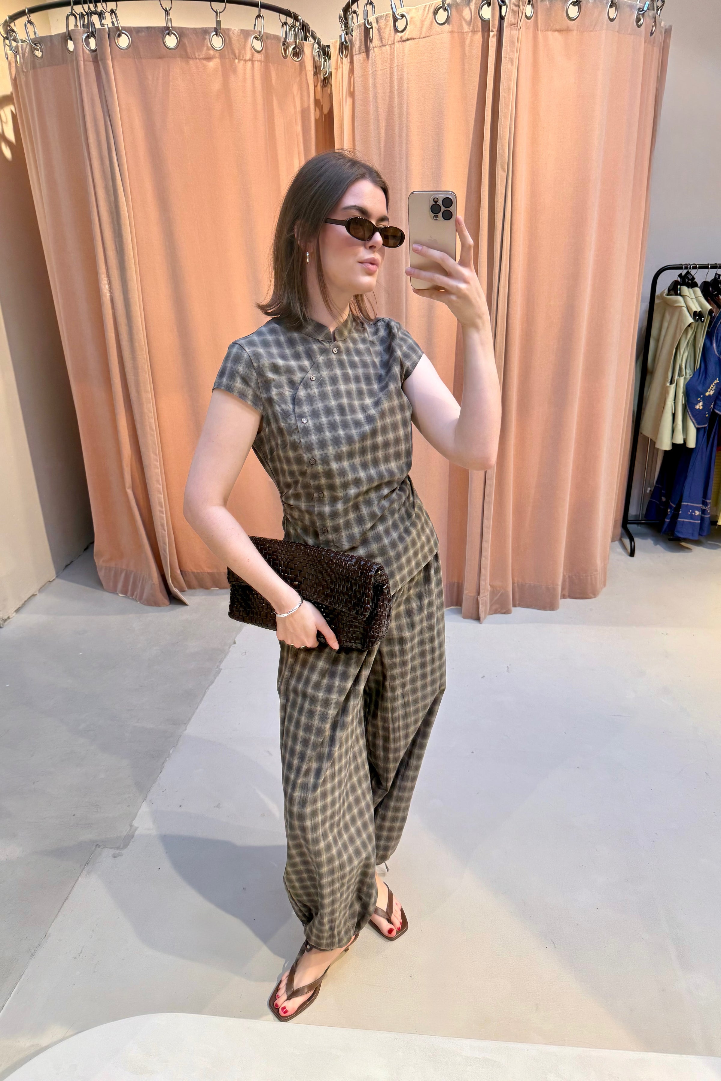 Pascale Geruite Blouse - Groen
