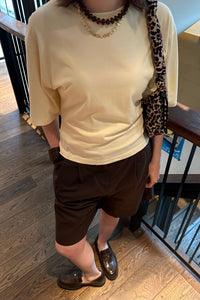 Asha Boxy T-Shirt - Butter Yellow