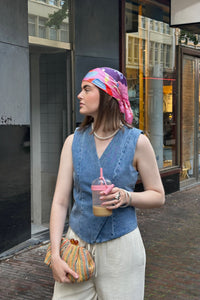 Samara Denim Waistcoat - Blauw