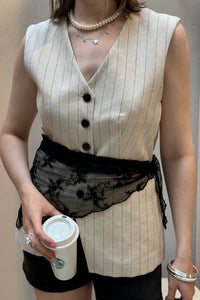 SLFFitted Vilka Gilet - Beige
