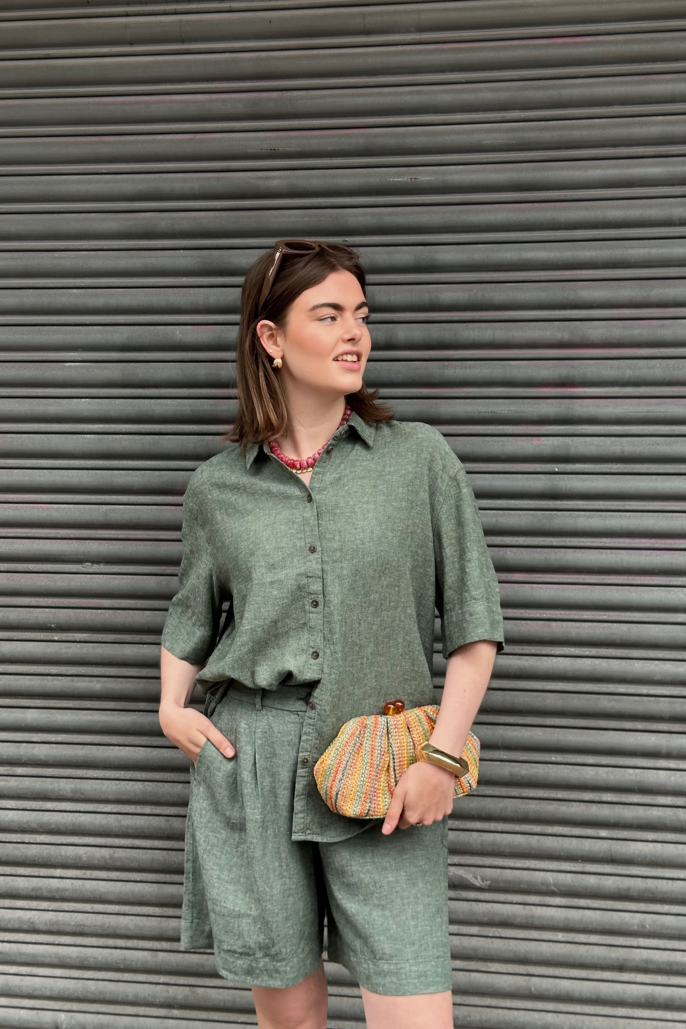 MSCHViana Ginia 3/4 Shirt - Groen
