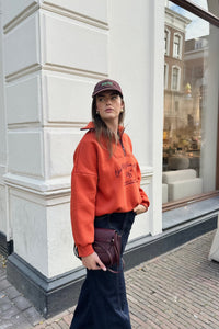Chelsea Cropped Sweater - Oranje
