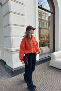 Chelsea Cropped Sweater - Oranje
