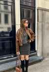 Naria Fluffy Rok - Grijs