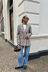 Blanket Check Blazer - Bruin
