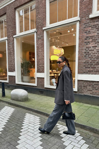 Emerald Oversized Blazer - Donkergrijs