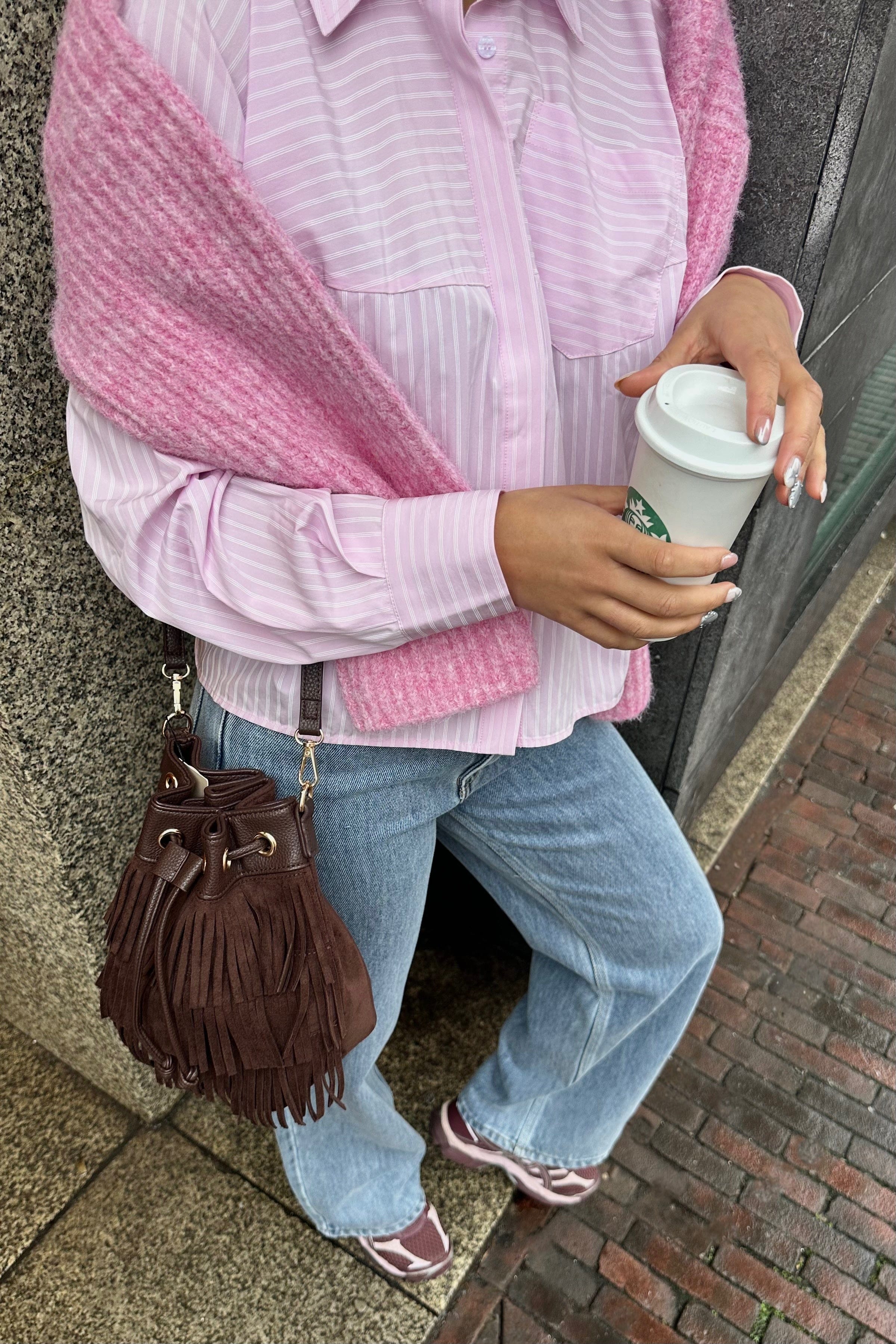 Sophie Rose Gestreepte Blouse - Roze