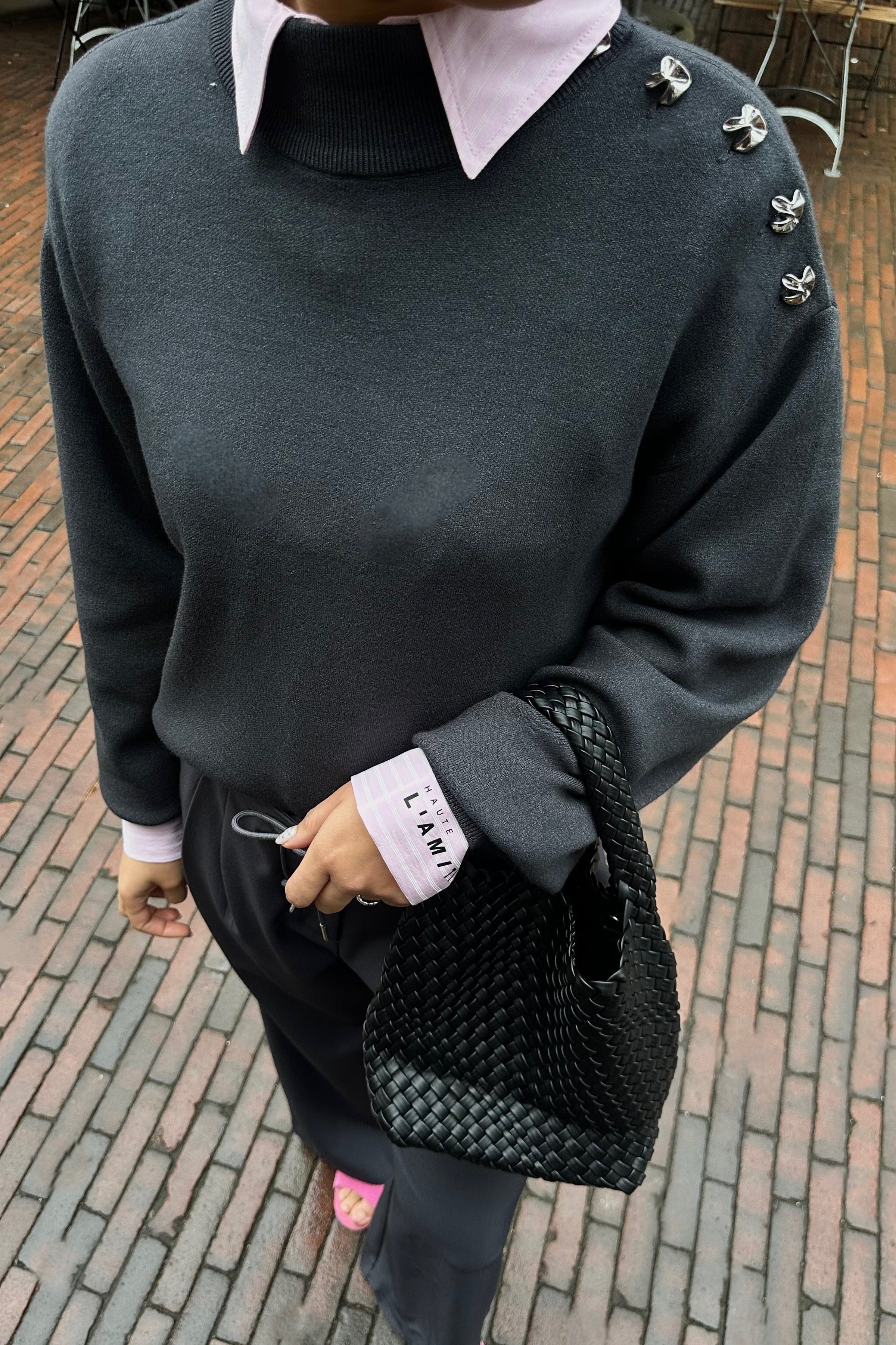 YASHama Trui - Donkergrijs