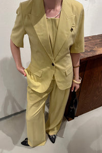 NilanCC Fitted Blazer - Geel